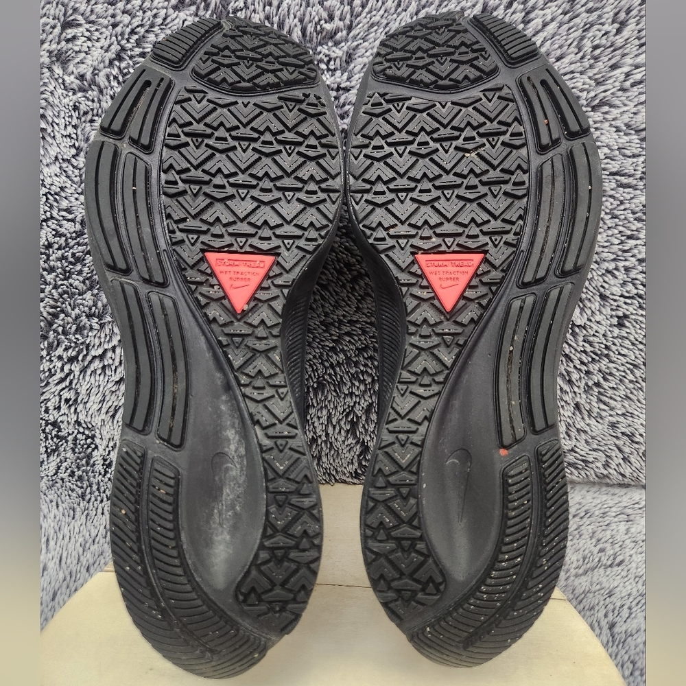 Nike Air Zoom Pegasus 37 Shield Triple Black Running Shoes Mens Size 9.5 - Picture 8 of 9
